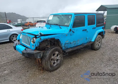 2017 Jeep Wrangler Unlimited Sahara 4X4 из США, поврежденный, VIN 1C4BJWEG2HL638212
